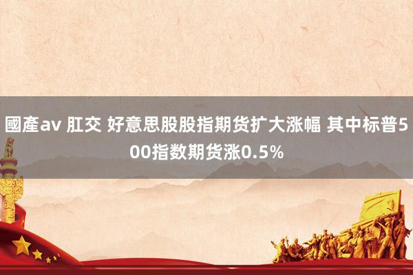 國產av 肛交 好意思股股指期货扩大涨幅 其中标普500指数期货涨0.5%